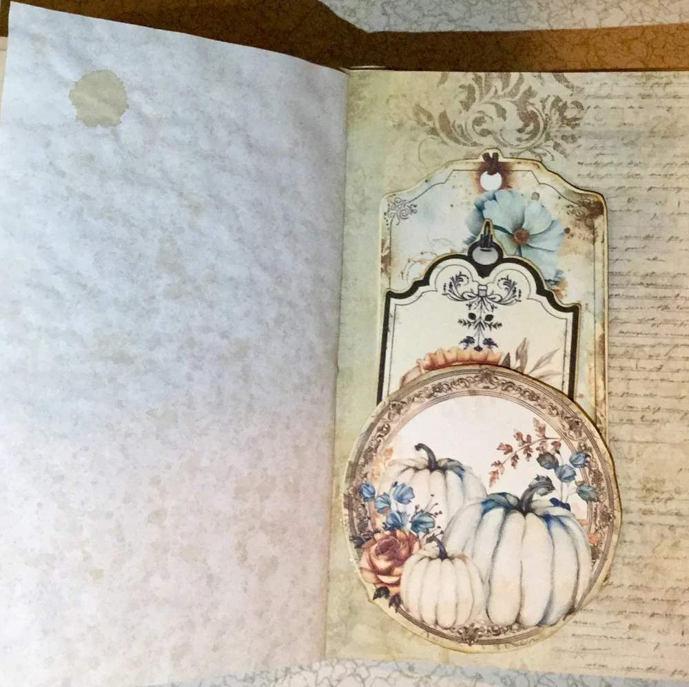 🥮 Charming Grateful Pumpkin 🕋 Spice Vintage Journal ☕